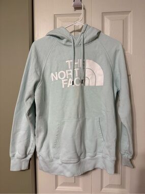 The North Face Pale Blue Logo Pullover Hoodie